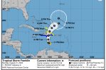 Franklin se acercará a RD este martes; sigue advertencia de que traerá muchas lluvias