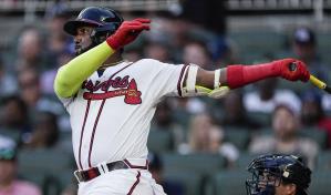 Ozuna se contagia de la gran ofensiva de los Bravos
