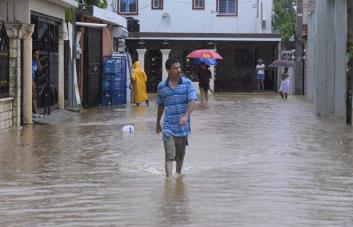Sector Madre Vieja Norte de San Cristóbal afectado por tormenta Franklin