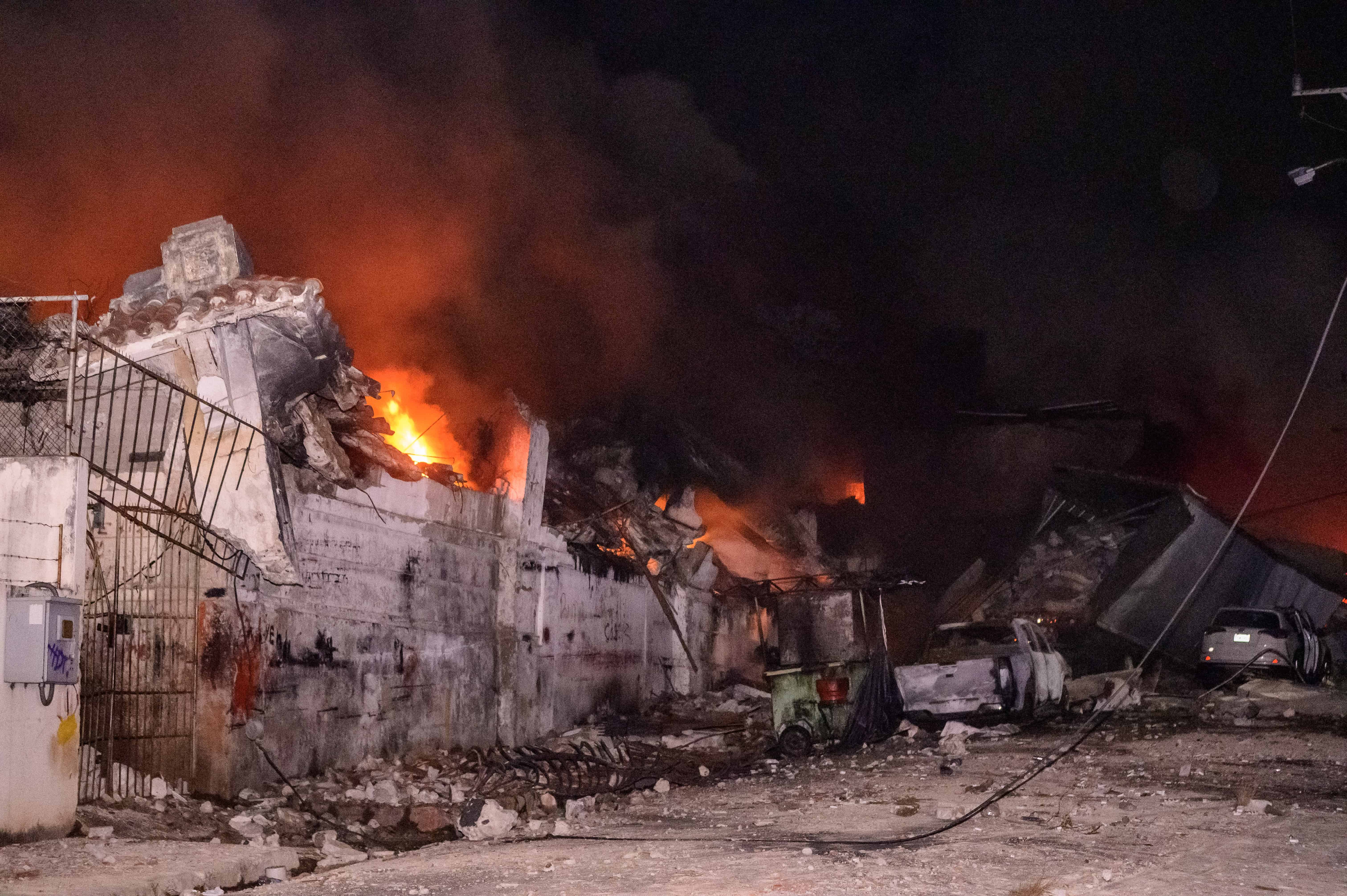 Imagen del día de la tragedia en la zona cero. 