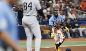 Rays derrotan 7-4 a Yanquis en juego de 5 pelotazos. Nueva York sigue en picada