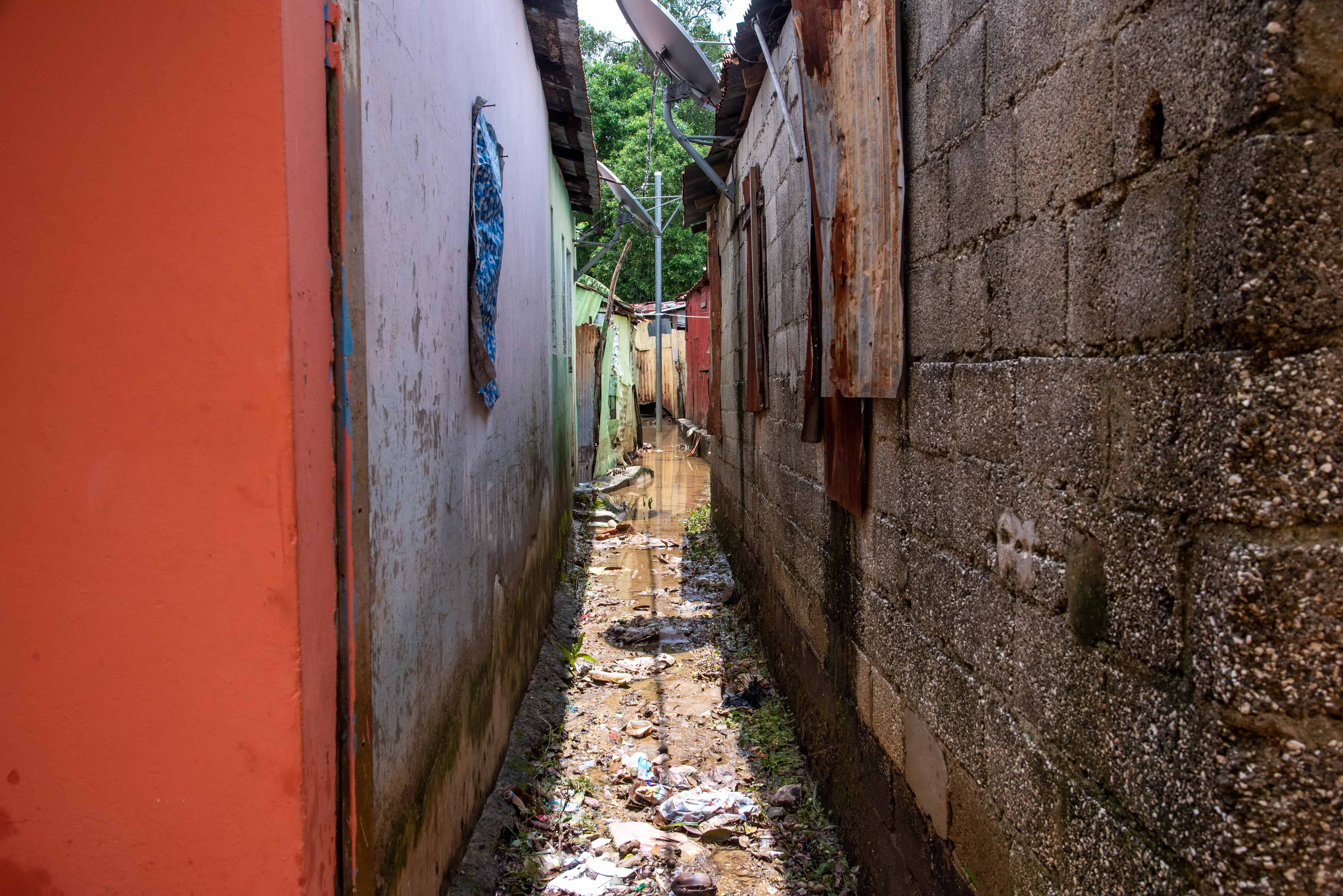 Barrio inundado