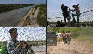 Ni boyas ni alambres de púas detienen el paso de migrantes a EEUU