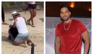 Romeo Santos sorprende a fanática durante sus vacaciones y todo queda captado en video