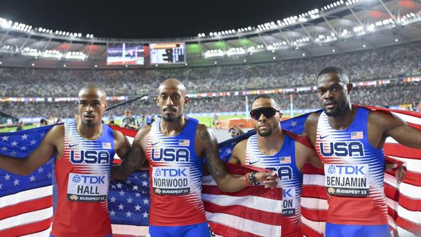 Estados Unidos mantiene su hegemonía en el relevo 4x400 masculino