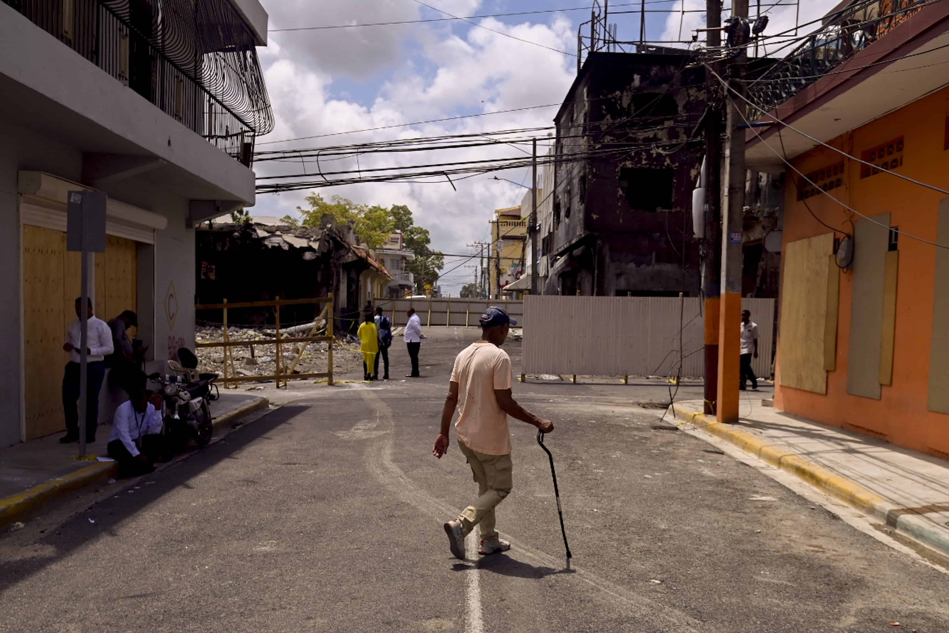 Lugar de la explosión. 