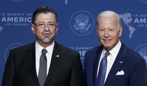 Biden recibirá al presidente de Costa Rica en la Casa Blanca