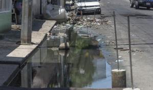 Charco gigante y pestilente atormenta  a moradores de Villas Agrícolas