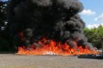 Procuraduría incinera más de 300 kilogramos de drogas Procuraduría incinera más de 300 kilogramos de drogas