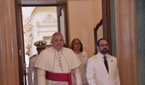 Presidente Abinader recibe credenciales del nuevo nuncio apostólico de la Santa Sede