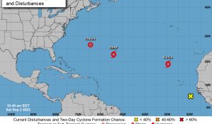 Se forma en el Atlántico la tormenta tropical Katia y Gert resiste fortalecida
