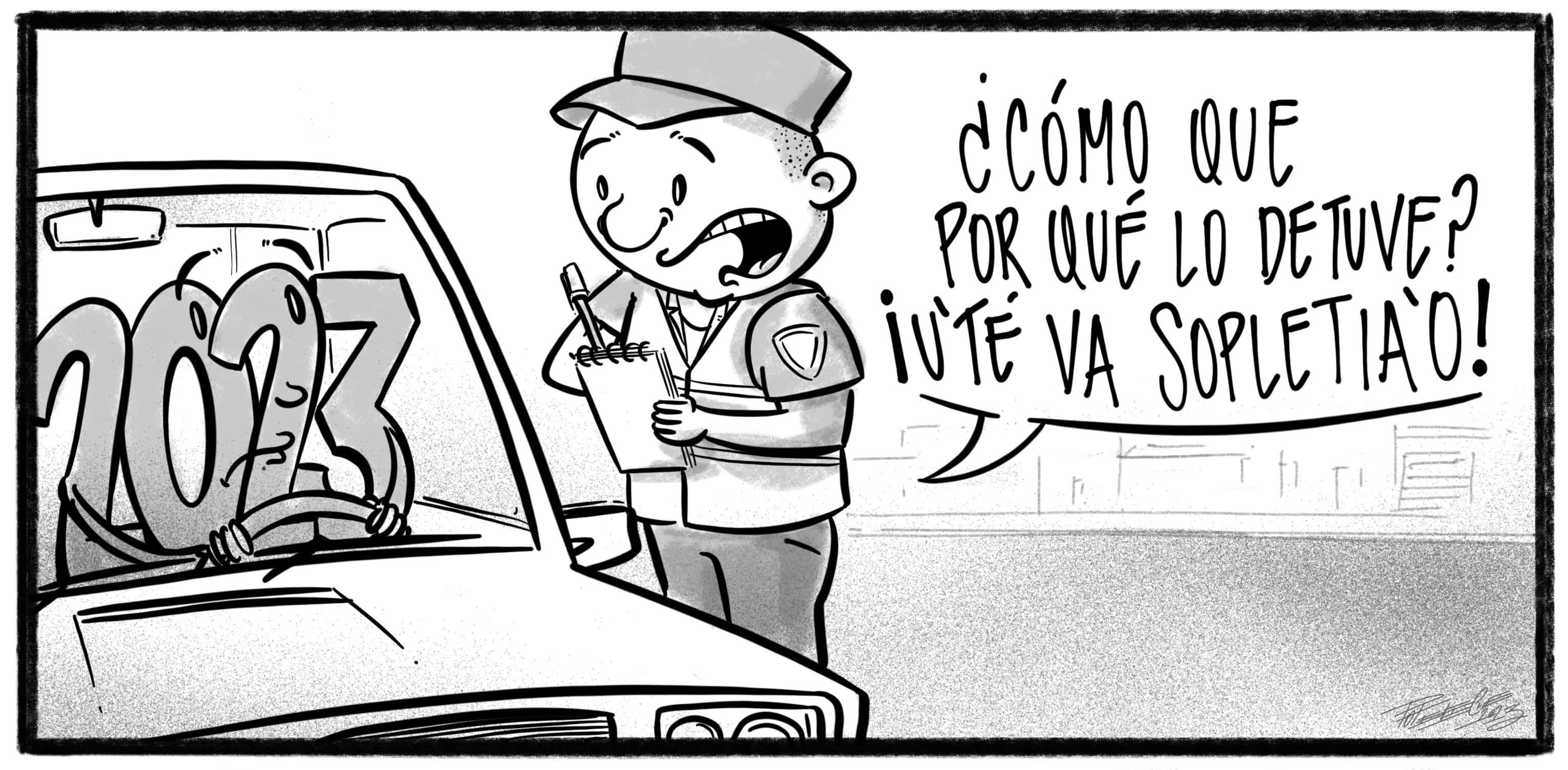 Caricatura de Noticiero Poteleche 5 septiembre 2023