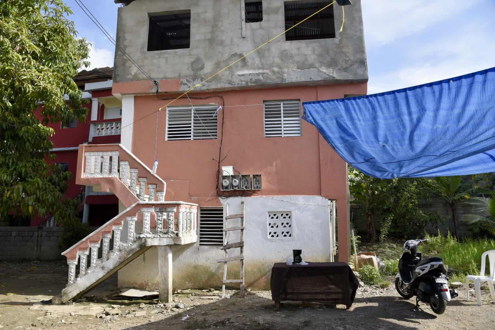 Vista de la casa donde viven los padres de Edwin Madé Sánchez. 