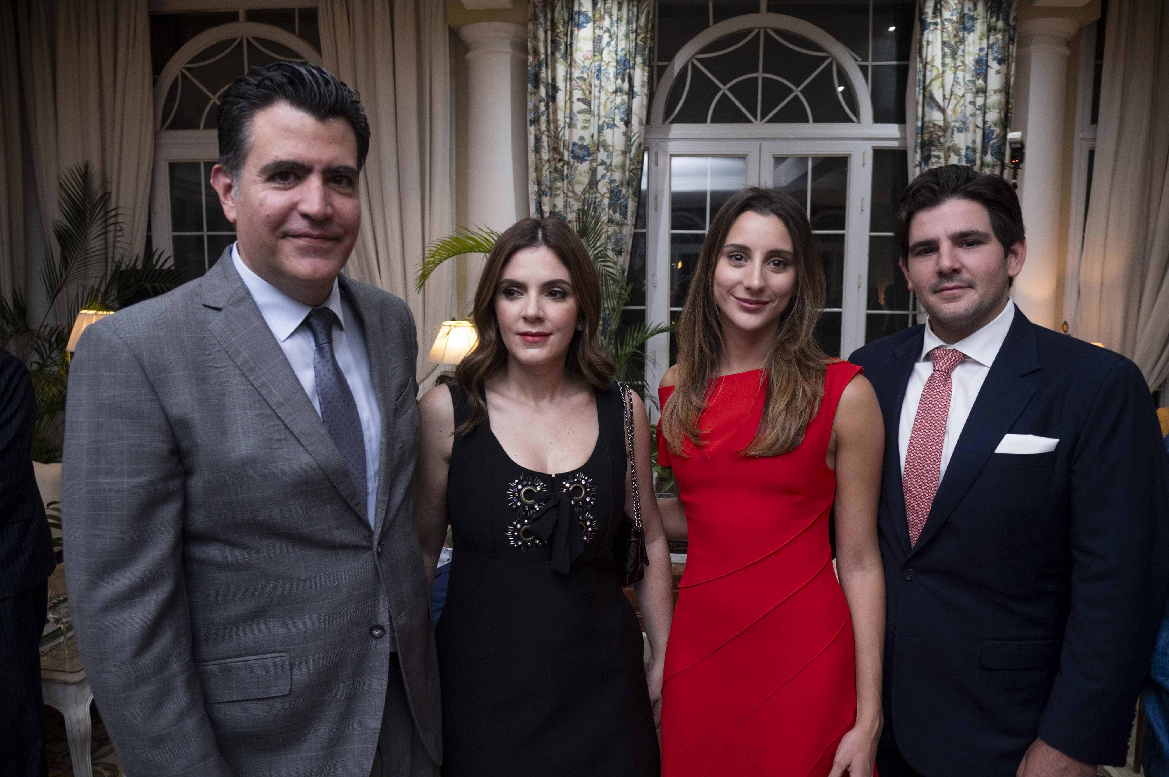 Manuel Pellerano, Sarah Corripio, Fiona Dassum y Álvaro Corripio.