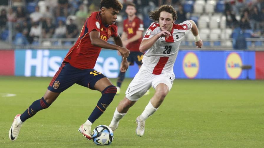 Yamal, el jugador más joven en anotar con España, en goleada 7-1 ante Georgia