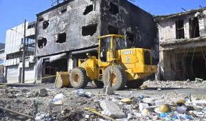 Inician demolición en zona de la explosión en San Cristóbal