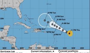 Lee se convierte en huracán categoría 5