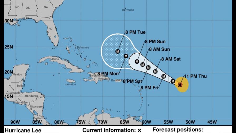 Lee se convierte en huracán categoría 5