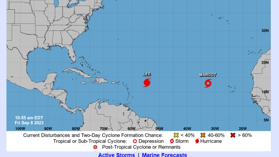 El potente huracán Lee baja a categoría 4 pero sigue siendo un poderoso huracán rumbo a las Antillas