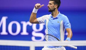 Djokovic alcanza su 10ma final del US Open tras vencer a Shelton en sets corridos