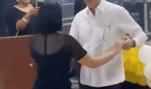 Video | Abinader baila con Raquel el tema usado por Leonel Subido en el palo