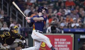 Kyle Tucker produce con dos triples remolcadores en una entrada, Astros abollaron a Padres 12-2