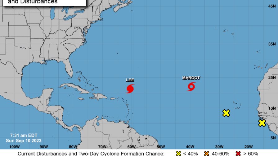 Efectos indirectos del huracán Lee seguirán generando oleaje peligroso en la costa Atlántica