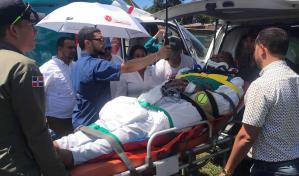 Diputado Edwin Mejía sufre caída en su residencia y es trasladado en helicóptero a Santiago