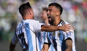 Eliminatoria mundialista: Argentina sin Messi estuvo a la altura en goleada a Bolivia