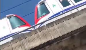 Video: Choque de dos trenes del Metro de Santo Domingo en Villa Mella