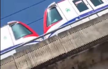 Video: Choque de dos trenes del Metro de Santo Domingo en Villa Mella