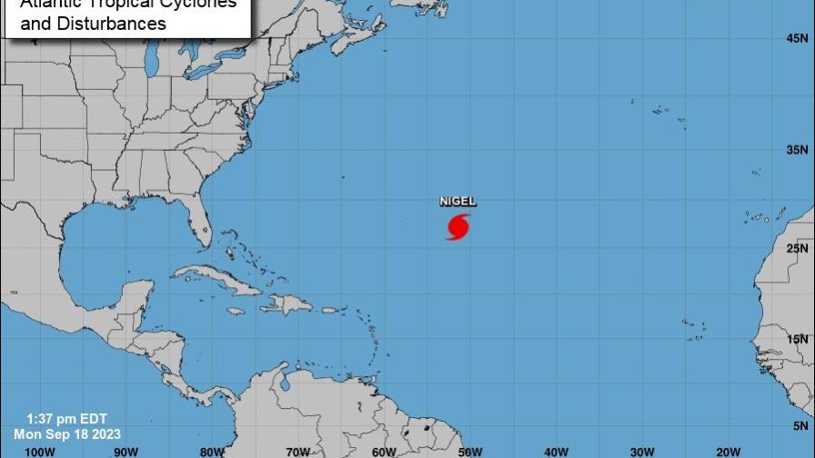 Nigel se transforma en huracán y se prevé que sea un ciclón mayor en medio del Atlántico