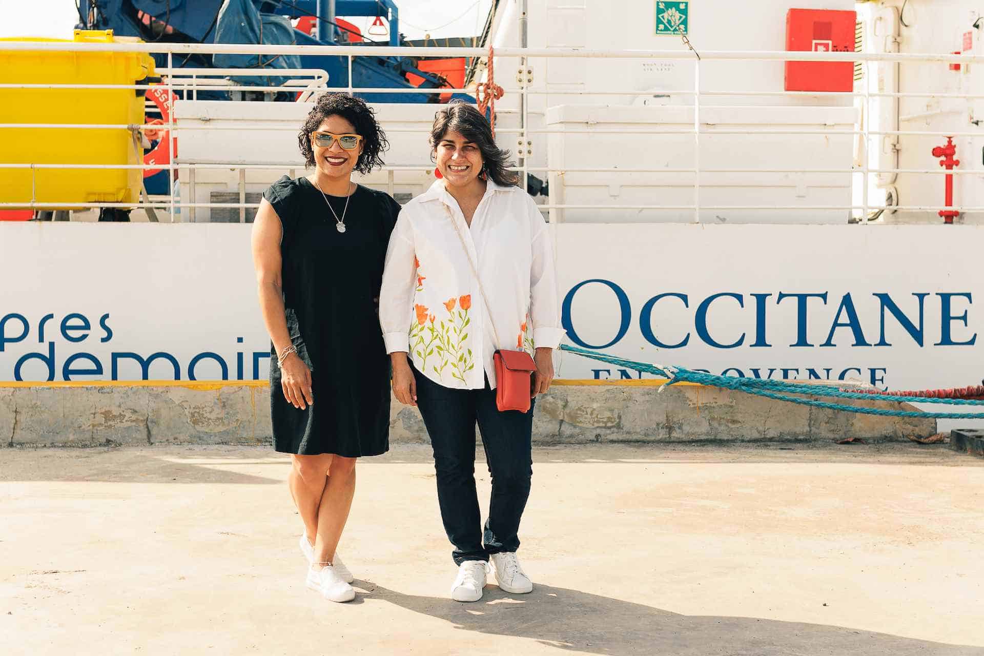 Lorna Aquino y Paola Tineo.
