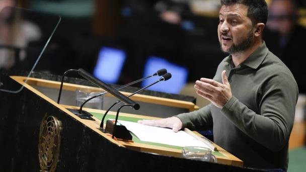 Zelenski en la ONU: Rusia está usando a los niños y la comida como armas