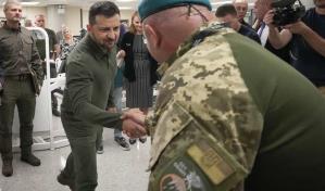 Zelenski llega a Nueva York y visita a soldados ucranianos en un centro de rehabilitación