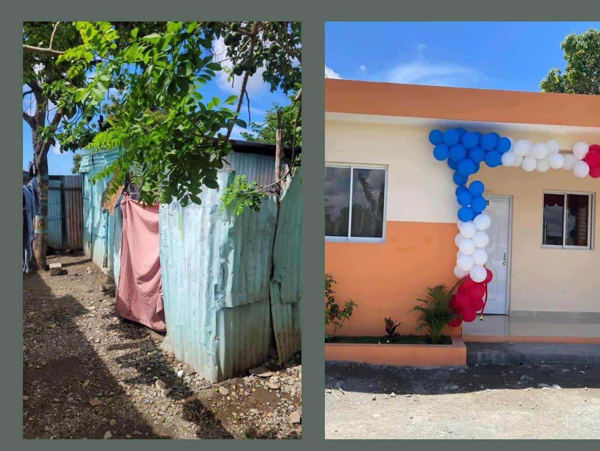 La nueva casa de doña Juana el día de la entrega.