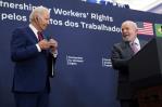 Biden y Lula se centran en derechos de los trabajadores y minimizan públicamente sus diferencias Biden y Lula se centran en derechos de los trabajadores y minimizan públicamente sus diferencias