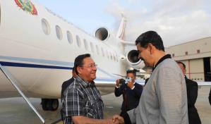 Maduro despide a Arce y celebra el fortalecimiento de los lazos entre Venezuela y Bolivia