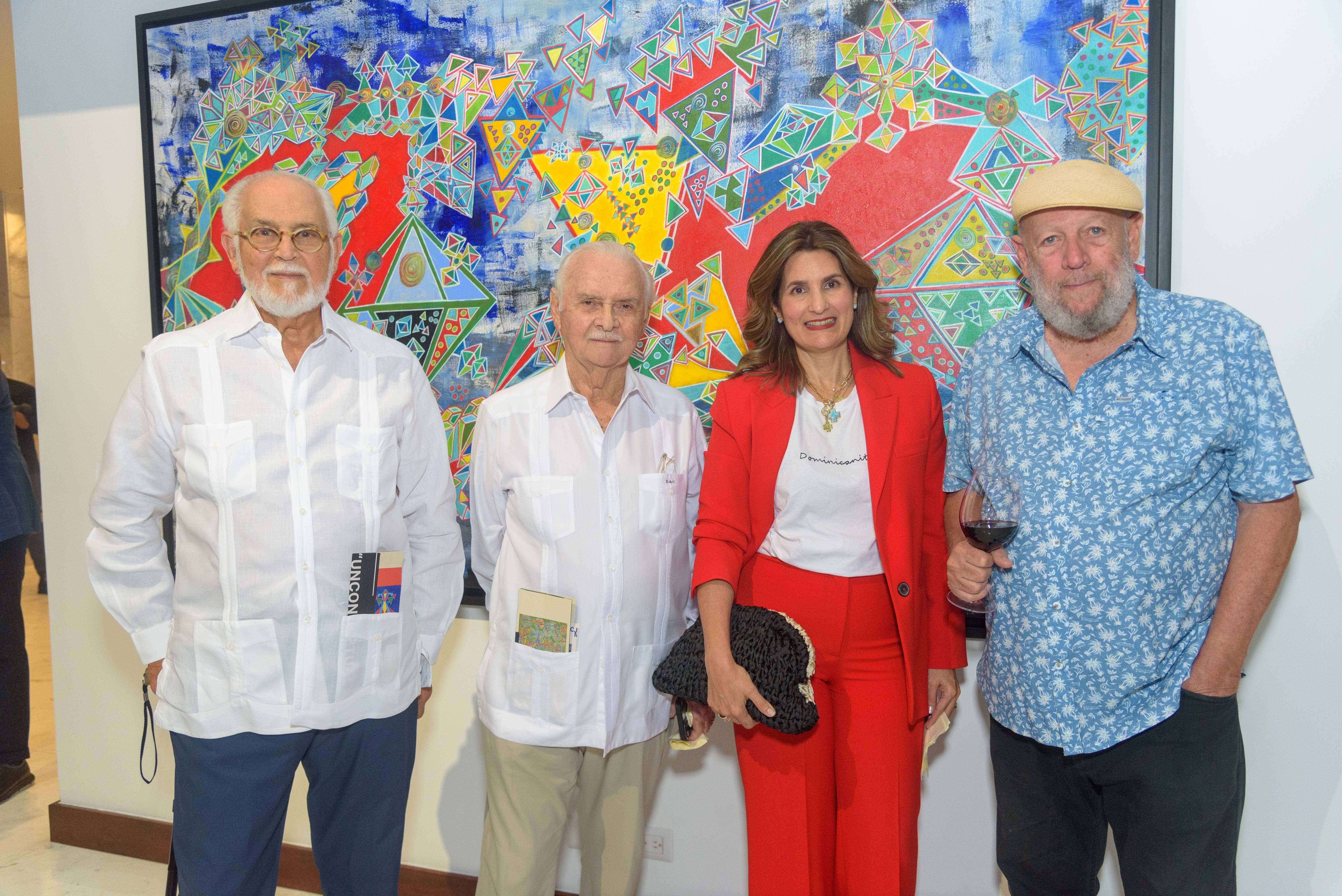 Tony Caro, Danilo Caro, Gia Caro de Hachè y Freddy Ginebra. <br>Antonio Cáceres, Josie Estrella y Lupe de Martí. 