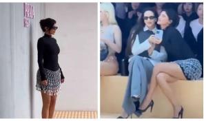 Rosalía y Kylie Jenner asisten juntas al desfile de Prada en la Semana de la Moda de Milán