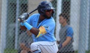 Rays llaman al dominicano Junior Caminero de Montgomery de la Doble-A