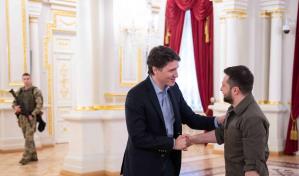 Zelenski llega a Canadá procedente de Washington y es recibido por Trudeau