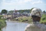 Haitianos continúan a todo vapor construcción de canal de riego en río Masacre