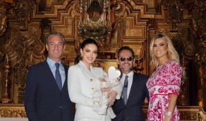 Nadia Ferreira y Marc Anthony celebran el bautizo de su hijo en México