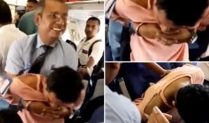 Pasajero intenta abrir la puerta de emergencia de un avión en pleno vuelo y es arrestado