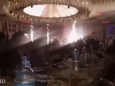 Fuego artificiales posible causa incendio en boda en Irak