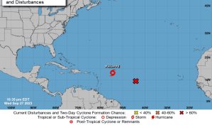 Tormenta tropical Philippe se aproximará a RD como una depresión tropical