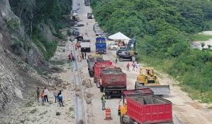 Obras Públicas anuncia cierres en la carretera Barahona-Enriquillo debido a los trabajos por derrumbes