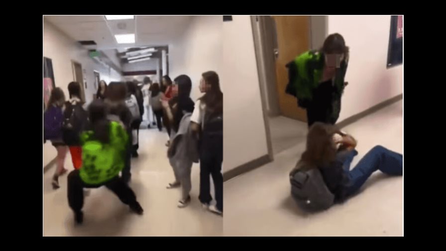 Chica trans golpea brutalmente a una compañera en una escuela de Oregón