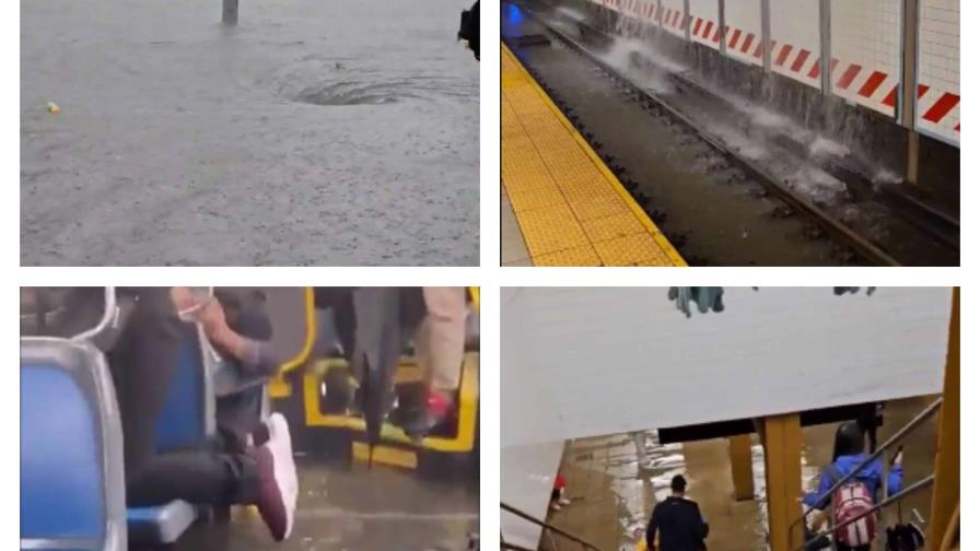 Declaran Nueva York en estado de emergencia por inundaciones en el tren y otras zonas